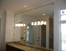 Custom mirror with lights